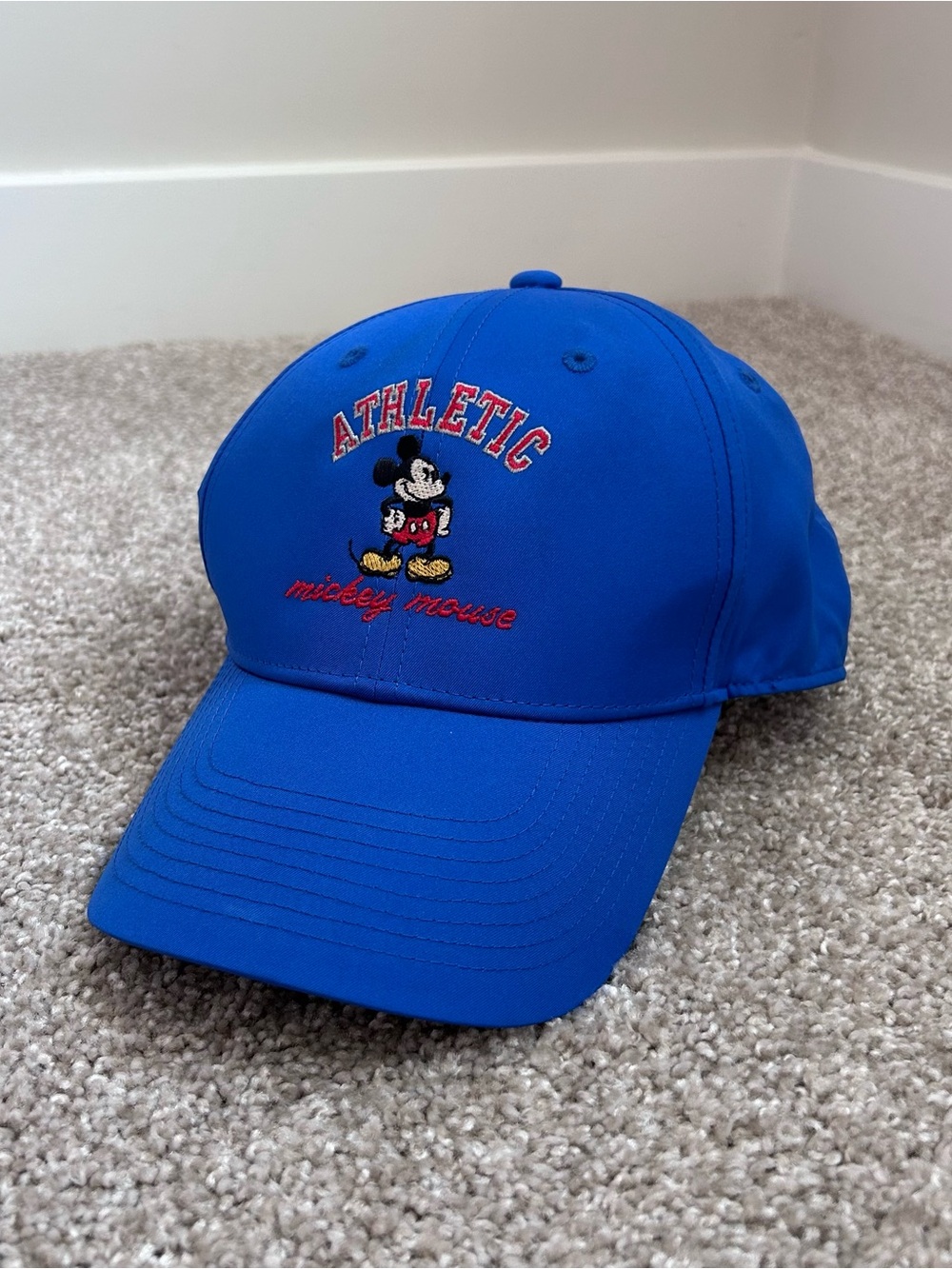 Nike Golf Disney Parks Mickey Mouse Legacy91 Dri-Fit Hat Blue Adjustable Cap